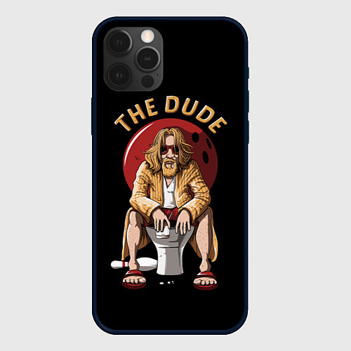 Чехол iPhone 12 Pro THE DUDE Big Lebowski / 3D-Черный – фото 1