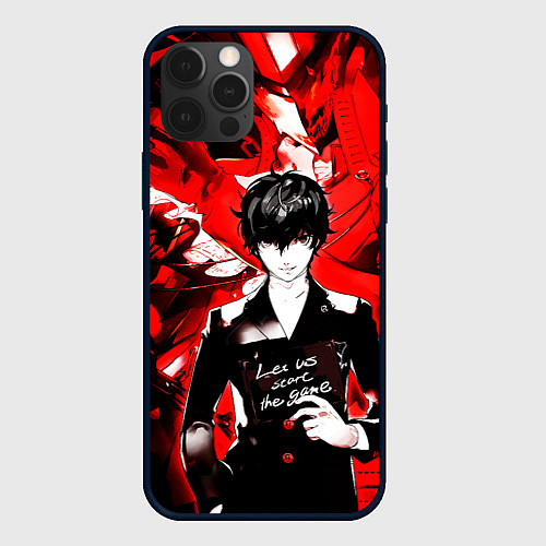 Чехол iPhone 12 Pro Давай начнём игру / 3D-Черный – фото 1
