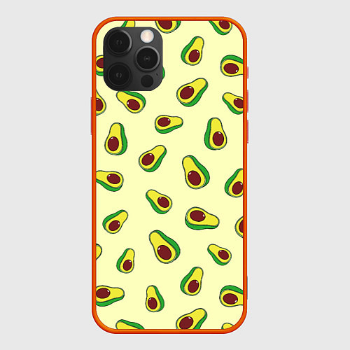Чехол iPhone 12 Pro Авокадо Avocado / 3D-Красный – фото 1