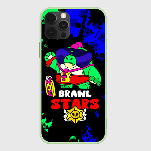 Чехол iPhone 12 Pro Buzz, Базз Brawl Stars / 3D-Салатовый – фото 1