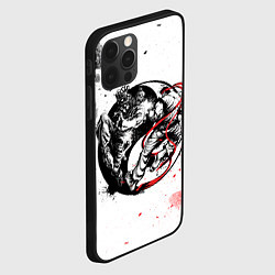 Чехол для iPhone 12 Pro Ryu vs Akuma, цвет: 3D-черный — фото 2