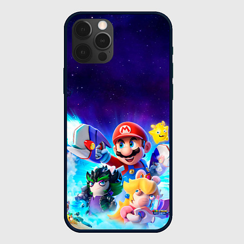 Чехол iPhone 12 Pro Mario Rabbids / 3D-Черный – фото 1