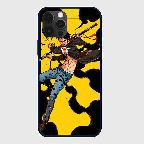 Чехол iPhone 12 Pro Трафальгар Ло из One Piece / 3D-Черный – фото 1