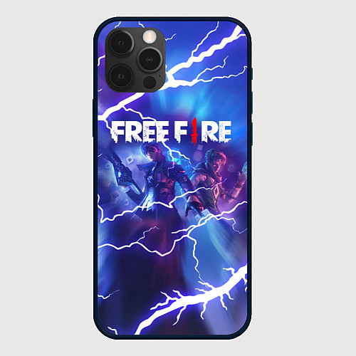 Чехол iPhone 12 Pro FREEFIRE КОРОЛЕВСКАЯ БИТВА Z / 3D-Черный – фото 1