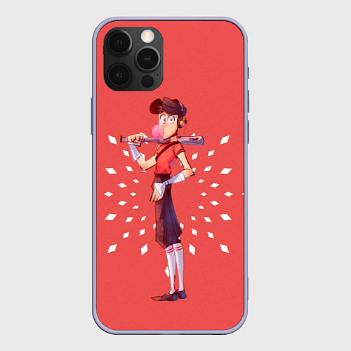 Чехол iPhone 12 Pro Scout / 3D-Светло-сиреневый – фото 1