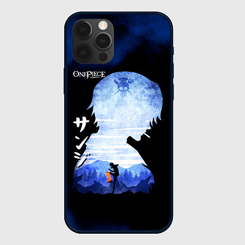 Чехол iPhone 12 Pro Винсмок Санджи One Piece / 3D-Черный – фото 1