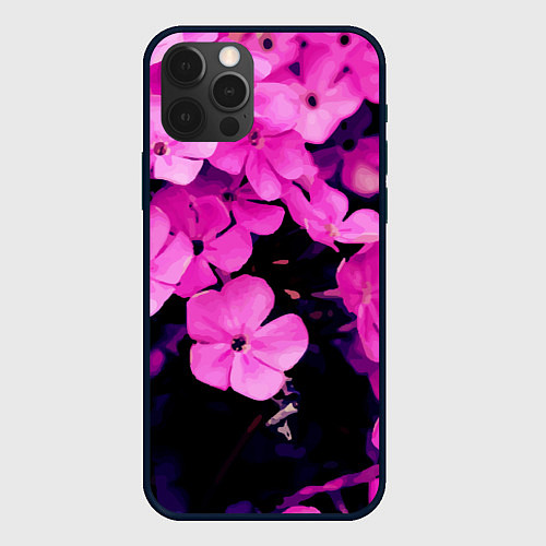 Чехол iPhone 12 Pro Цветочный Альянс! / 3D-Черный – фото 1