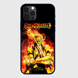 Чехол для iPhone 12 Pro Зоро в огне One Piece Большой куш, цвет: 3D-черный