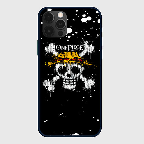 Чехол iPhone 12 Pro Весылый Роджер One Piece / 3D-Черный – фото 1
