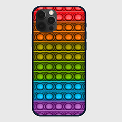 Чехол для iPhone 12 Pro ИГРУШКА POP it, цвет: 3D-черный
