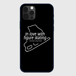 Чехол для iPhone 12 Pro In Love With Figure Skating, цвет: 3D-черный