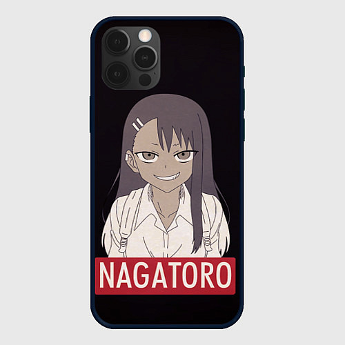 Чехол iPhone 12 Pro Miss Nagatoro / 3D-Черный – фото 1