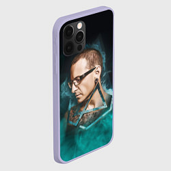 Чехол для iPhone 12 Pro CHESTER LINKIN PARK ЛИНКИН ПАРК Z, цвет: 3D-светло-сиреневый — фото 2