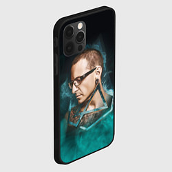 Чехол для iPhone 12 Pro CHESTER LINKIN PARK ЛИНКИН ПАРК Z, цвет: 3D-черный — фото 2