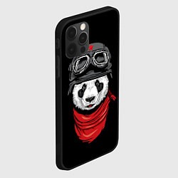 Чехол для iPhone 12 Pro Панда Танкист, цвет: 3D-черный — фото 2