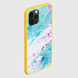 Чехол для iPhone 12 Pro Цветная морская пена, цвет: 3D-желтый — фото 2