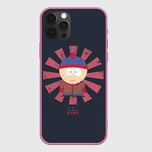 Чехол iPhone 12 Pro Stan / 3D-Малиновый – фото 1