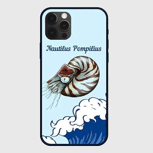 Чехол iPhone 12 Pro Nautilus Pompilius океан / 3D-Черный – фото 1