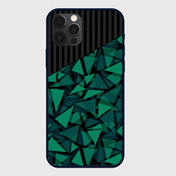 Чехол для iPhone 12 Pro Геометрический узор, цвет: 3D-черный