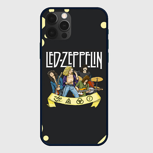 Чехол iPhone 12 Pro LED ZEPPELIN ЛЕД ЗЕППЕЛИН Z / 3D-Черный – фото 1