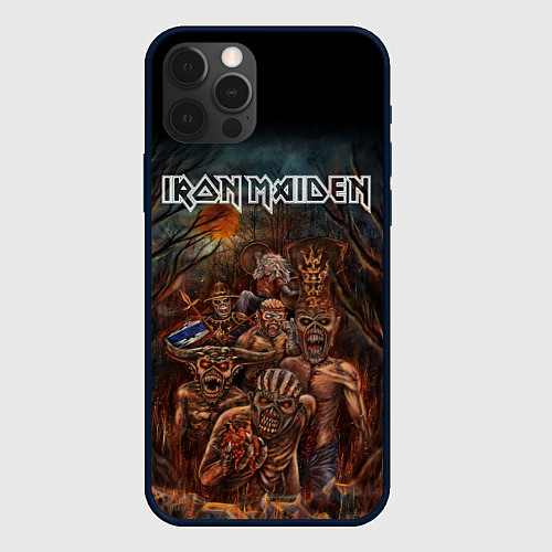 Чехол iPhone 12 Pro IRON MAIDEN АЙРОН МЕЙДЕН Z / 3D-Черный – фото 1