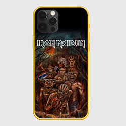 Чехол для iPhone 12 Pro IRON MAIDEN АЙРОН МЕЙДЕН Z, цвет: 3D-желтый