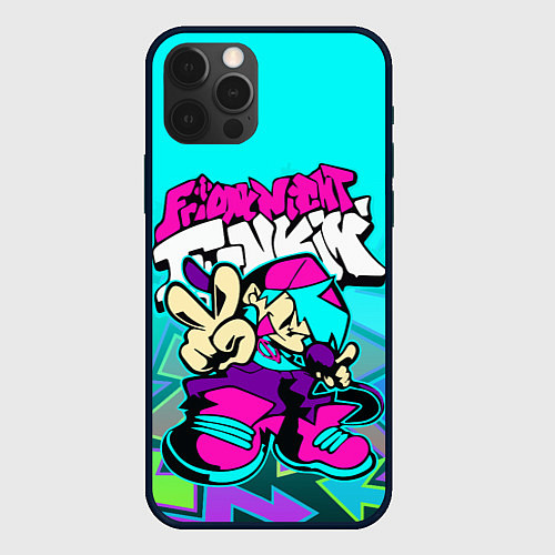 Чехол iPhone 12 Pro FRIDAY NIGHT FUNKIN АКВАНЕОН / 3D-Черный – фото 1