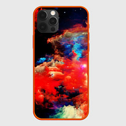 Чехол для iPhone 12 Pro Косический градиент, цвет: 3D-красный
