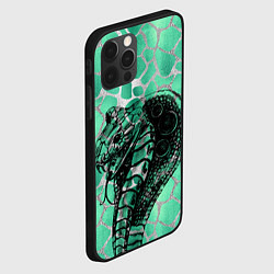 Чехол для iPhone 12 Pro Кобра Змеиный стиль, цвет: 3D-черный — фото 2