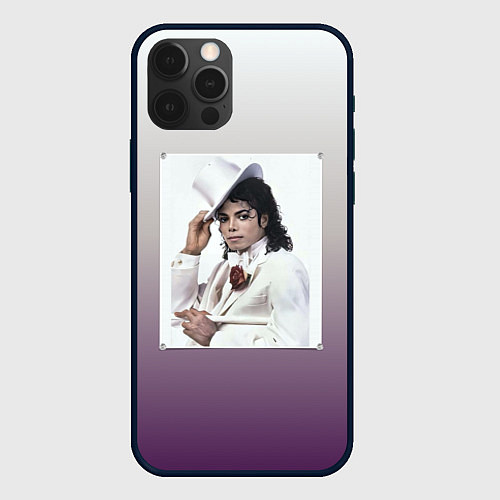 Чехол iPhone 12 Pro Майкл Джексон навсегда / 3D-Черный – фото 1