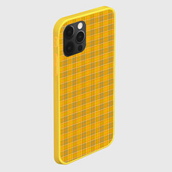 Чехол для iPhone 12 Pro Клетка, цвет: 3D-желтый — фото 2