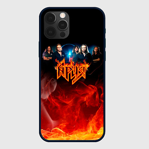 Чехол iPhone 12 Pro Ария в огне / 3D-Черный – фото 1