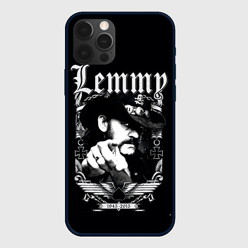 Чехол iPhone 12 Pro RIP Lemmy / 3D-Черный – фото 1