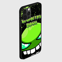 Чехол для iPhone 12 Pro Geometry Dash Green, цвет: 3D-черный — фото 2