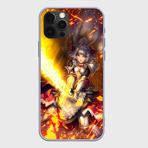 Чехол iPhone 12 Pro Ноэлль Noelle Z / 3D-Светло-сиреневый – фото 1