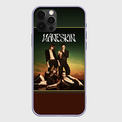 Чехол для iPhone 12 Pro Maneskin в лучах заката, цвет: 3D-светло-сиреневый