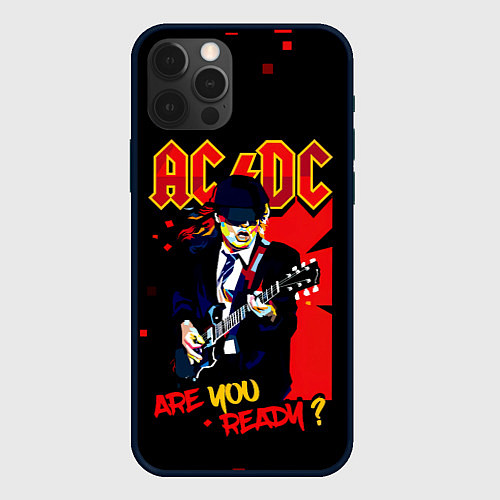 Чехол iPhone 12 Pro ARE YOU REDY? ACDC / 3D-Черный – фото 1