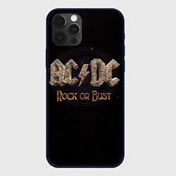 Чехол для iPhone 12 Pro ACDC Rock or Bust, цвет: 3D-черный