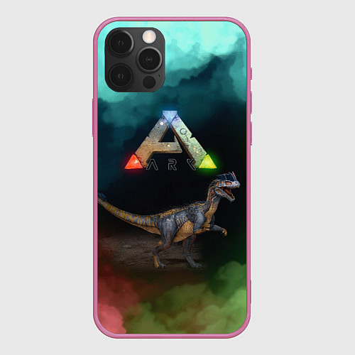 Чехол iPhone 12 Pro Ark Survival Арк Сурвивал Z / 3D-Малиновый – фото 1