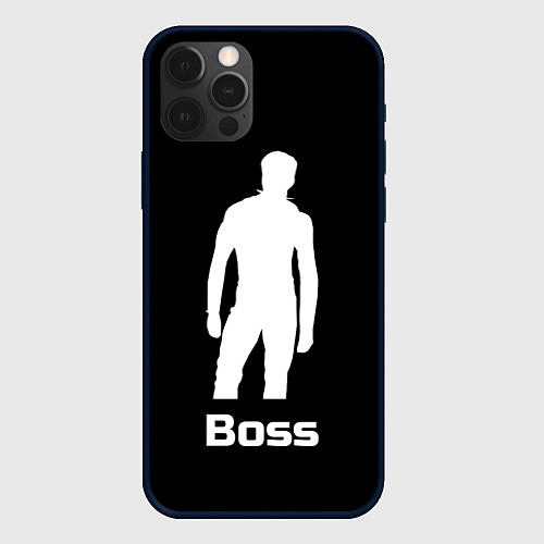 Чехол iPhone 12 Pro Boss of the gym on black / 3D-Черный – фото 1