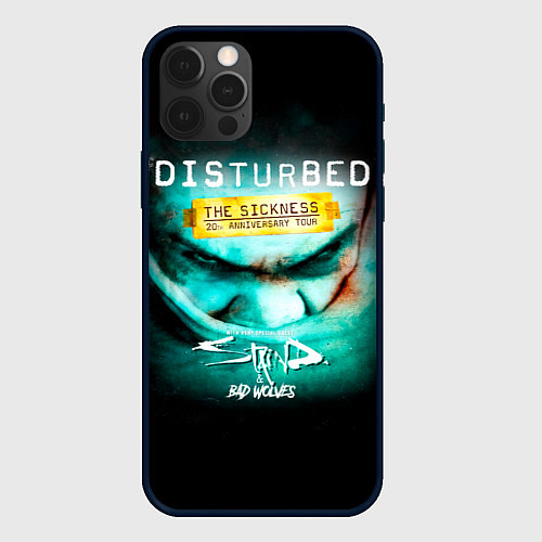 Чехол iPhone 12 Pro The Sickness - Disturbed / 3D-Черный – фото 1