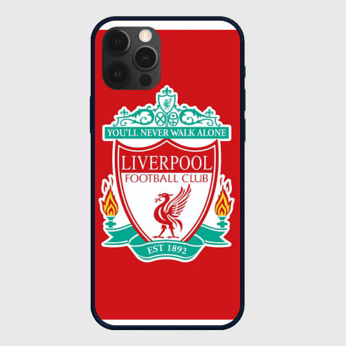 Чехол iPhone 12 Pro F C LIVERPOOL / 3D-Черный – фото 1