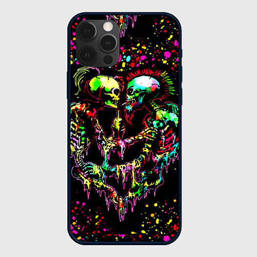Чехол iPhone 12 Pro Адская любовь / 3D-Черный – фото 1