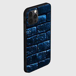 Чехол для iPhone 12 Pro Неоновая, кирпичная стена, цвет: 3D-черный — фото 2