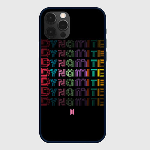 Чехол iPhone 12 Pro DYNAMITE BTS / 3D-Черный – фото 1