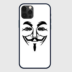 Чехол для iPhone 12 Pro Анонимус!!, цвет: 3D-черный