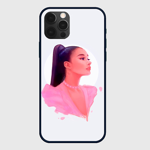 Чехол iPhone 12 Pro Ариана арт / 3D-Черный – фото 1