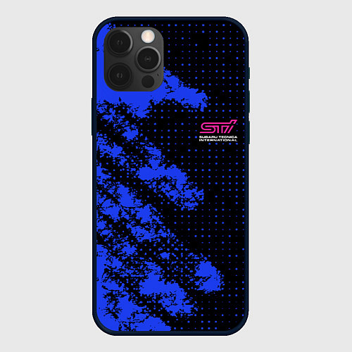 Чехол iPhone 12 Pro SUBARU STI СУБАРИСТ / 3D-Черный – фото 1