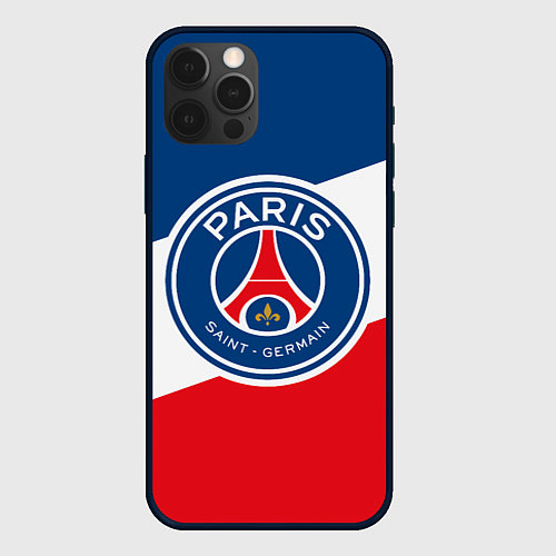 Чехол iPhone 12 Pro Paris Saint-Germain FC / 3D-Черный – фото 1