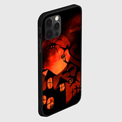 Чехол для iPhone 12 Pro Красная луна на Хэллоуин, цвет: 3D-черный — фото 2